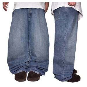 Baggy Nautica Loose Fit y2k Jeans 40x32 Wide Leg Skater Type grunge